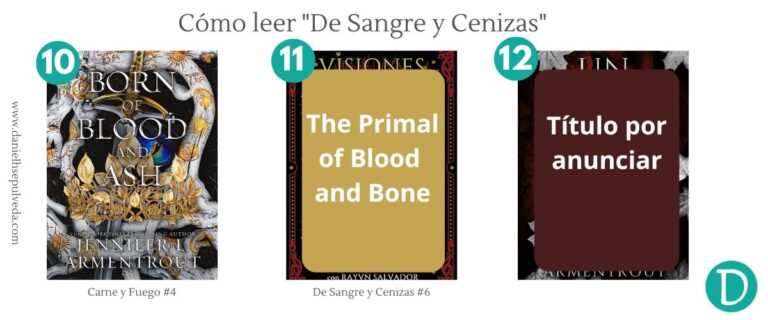 Orden de lectura de sangre y cenizas Jennifer L Armentrout Carne y fuego 4