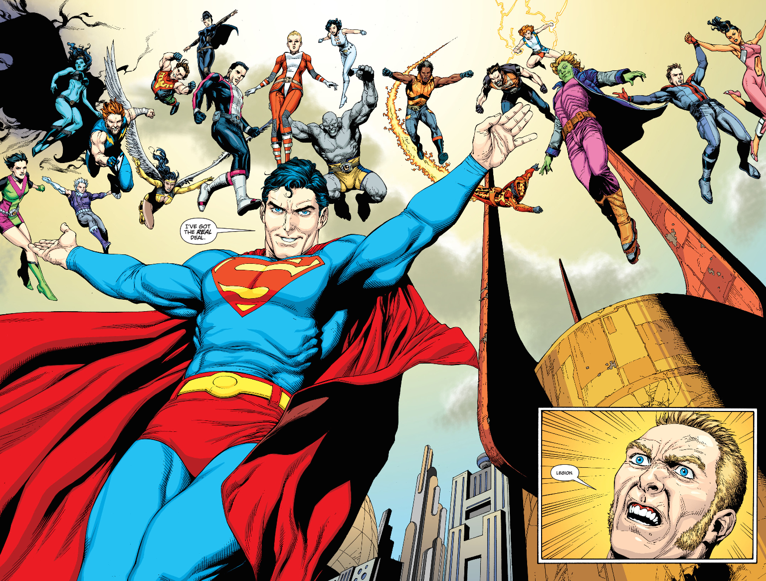 superman y la legion de superheroes banner 1
