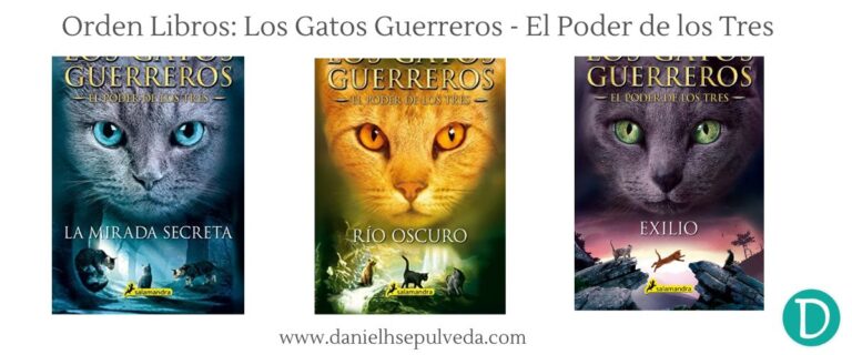 5. Orden libros saga los gatos guerreros erin hunter El poder de los tres 1