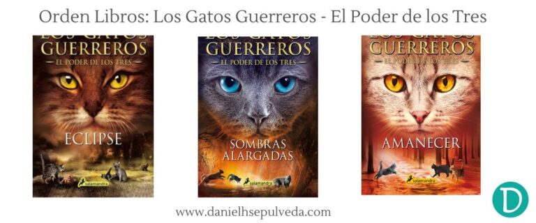 6. Orden libros saga los gatos guerreros erin hunter El poder de los tres 2