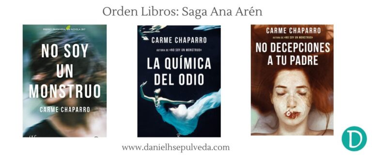 orden libros trilogia ana aren carme chaparro