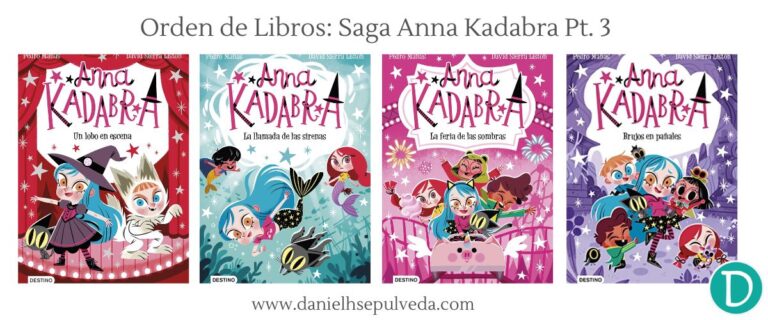 Orden de libros Anna Kadabra pedro mañas
