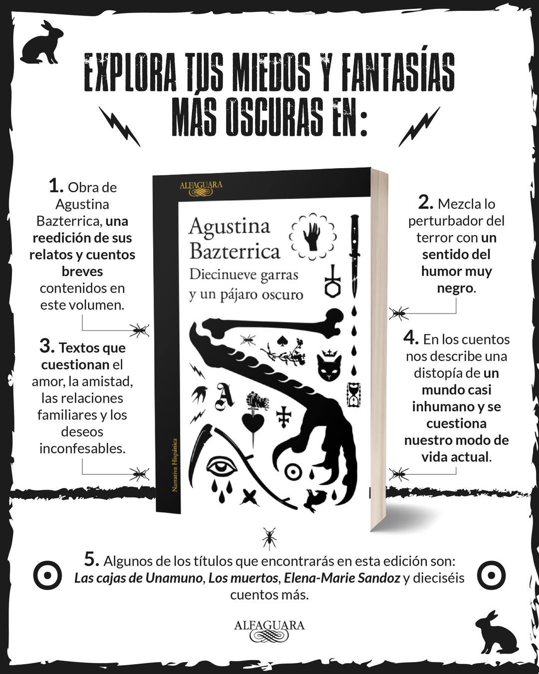 diecinueve garras y un pájaro oscuro agustina bazterrica banner 2